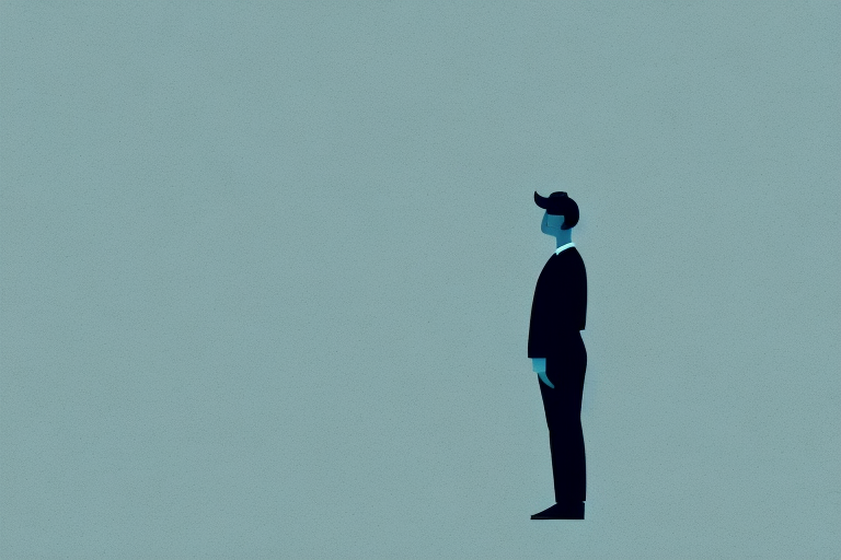 A person standing in a dark