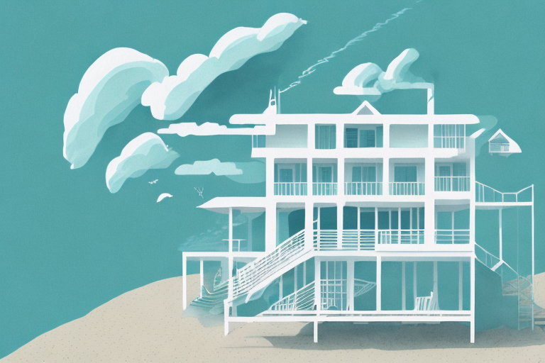 A beach house with a dreamy