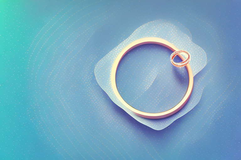 A broken wedding ring with a dreamy