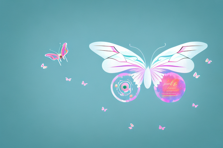 A butterfly in flight