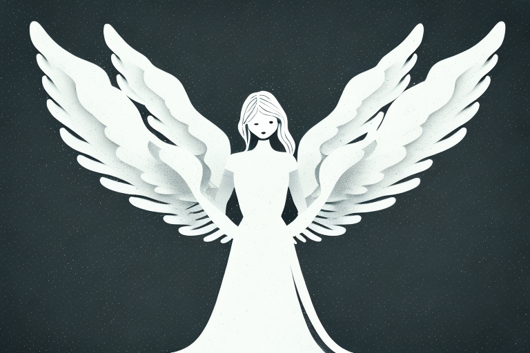 An angel with wings
