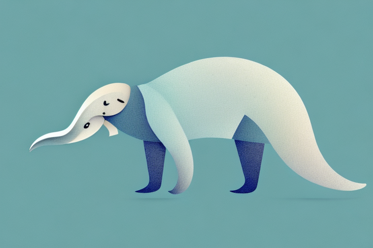 An anteater in a dream-like setting