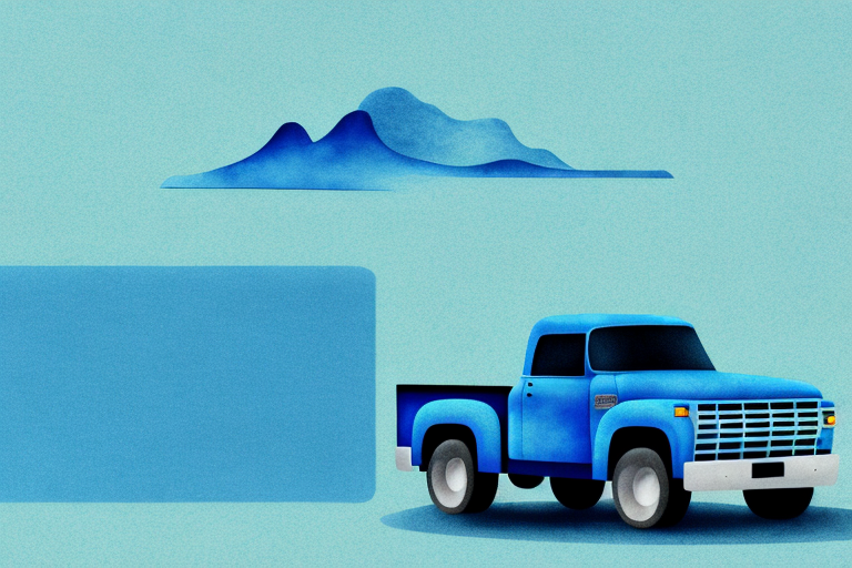 A blue truck