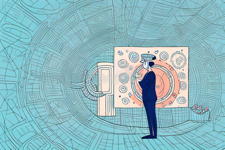 A person in a confined space