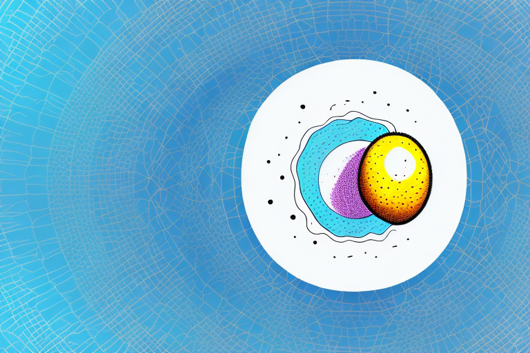 A dreamscape featuring a cyst-like object in the center