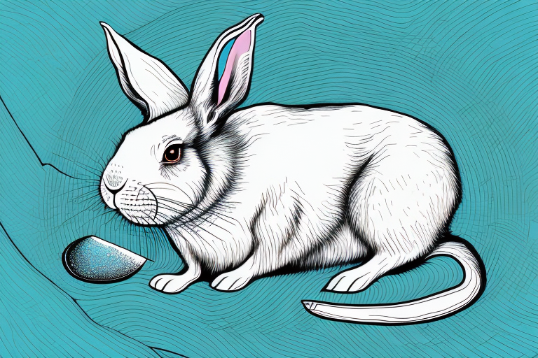 A dead rabbit in a dream-like setting