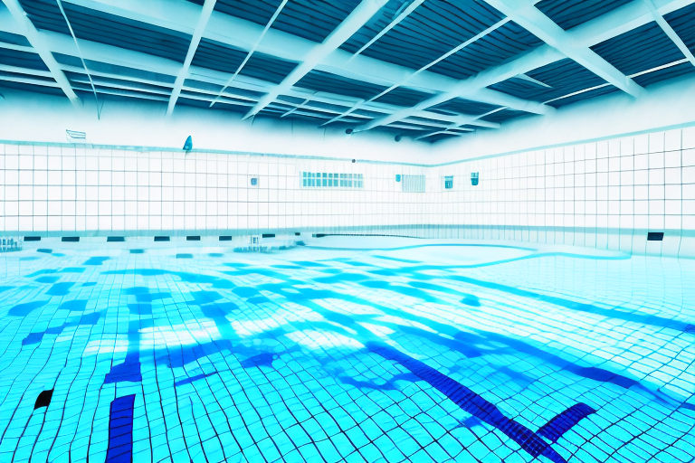 An empty swimming pool with a dream-like atmosphere