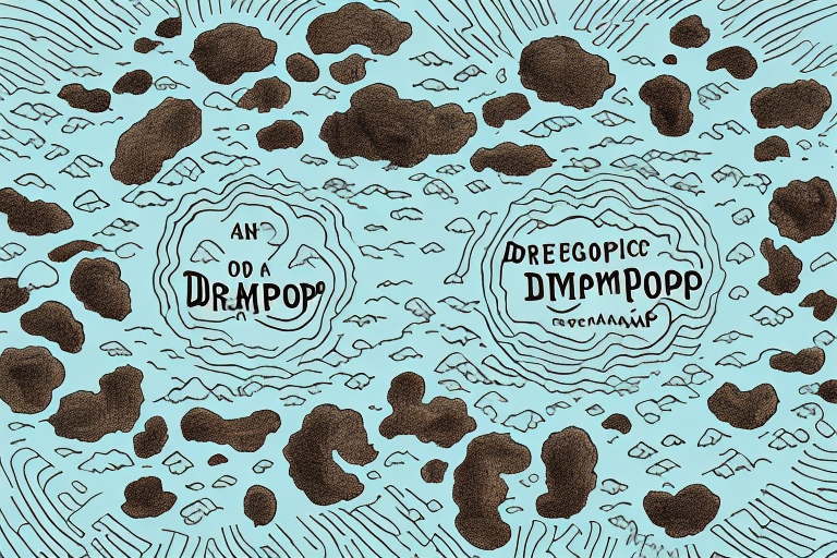 A dreamscape with a pile of poop in the center