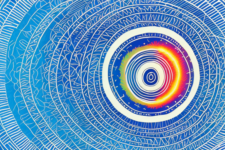 A ring of fire in a dreamscape