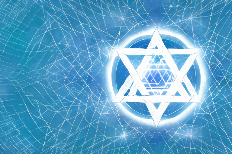 A star of david with a dreamy