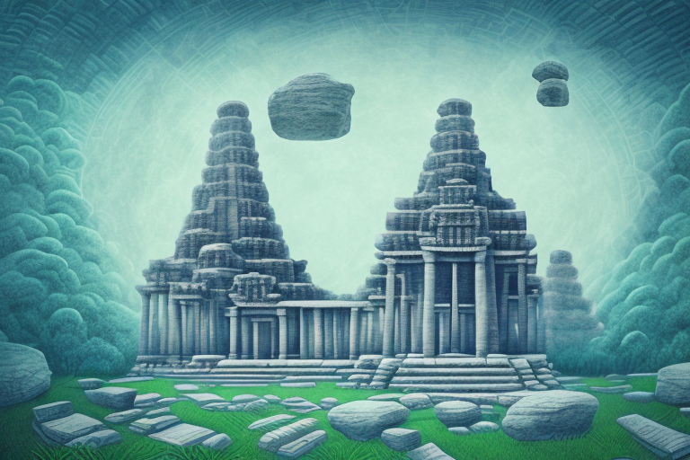 A dreamscape with a mysterious