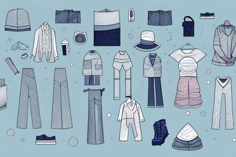 A pile of clothes in a dream-like setting