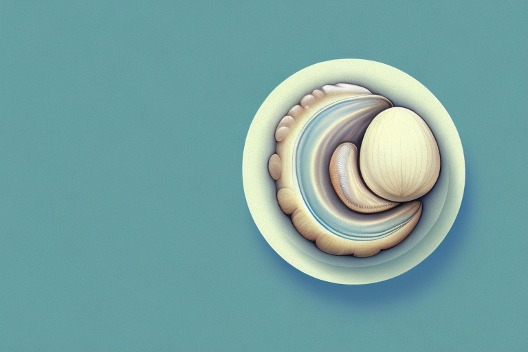 A clam in a dreamlike setting