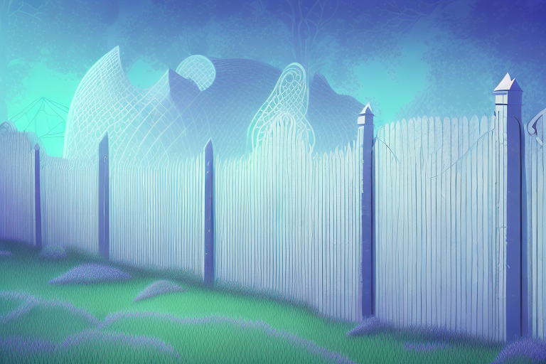 A fence in a dream-like setting