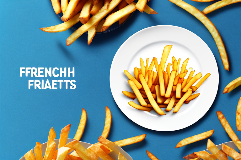 A plate of french fries with a dreamy