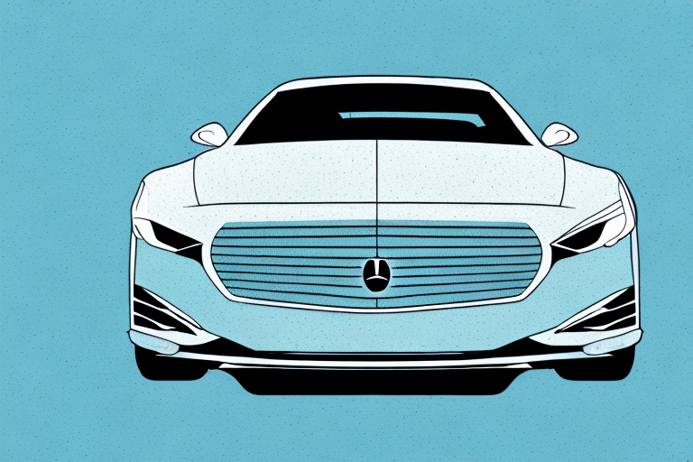 A luxury car parked in a dream-like setting