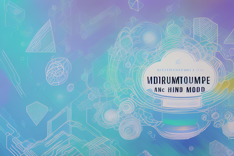 A dreamscape with a variety of shapes and colors representing the concept of mold