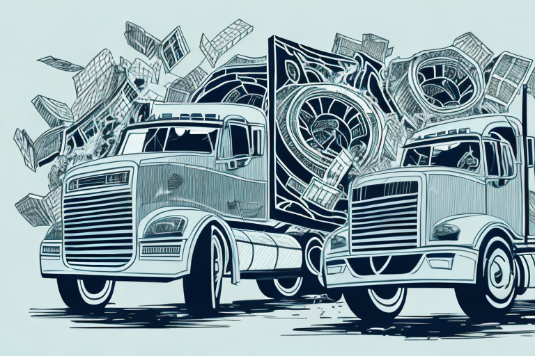 A truck accident scene