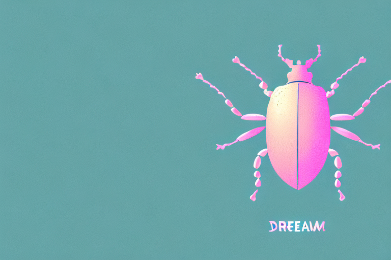 A beetle in a dreamlike setting