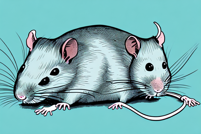 A dead rat in a dream-like setting