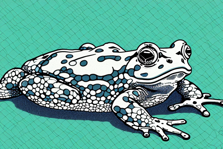 A toad in a dreamlike setting