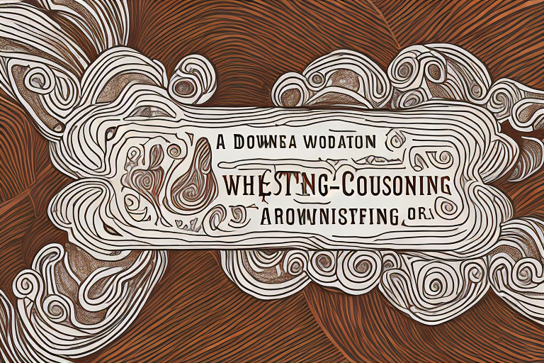 A brown coffin in a dream-like setting