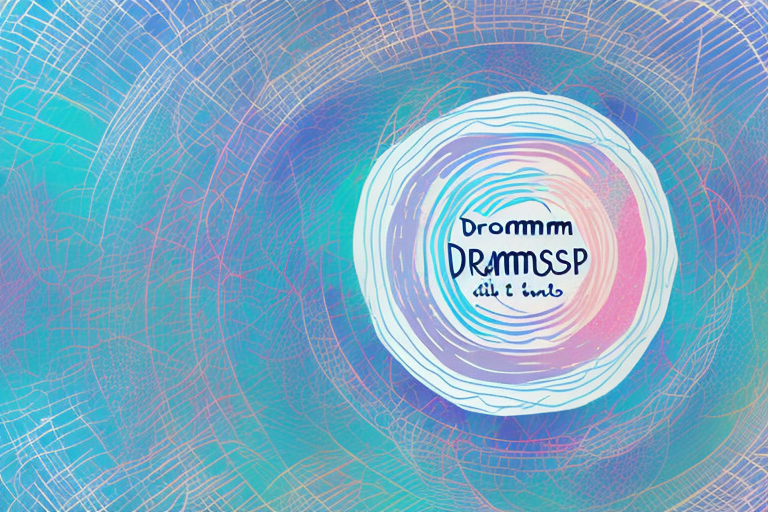A dreamscape with a kiss in the center