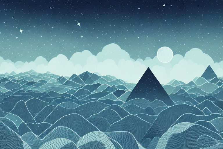 A dark night sky with a dreamy