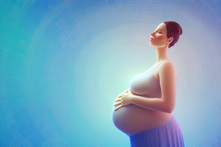 A pregnant woman's belly