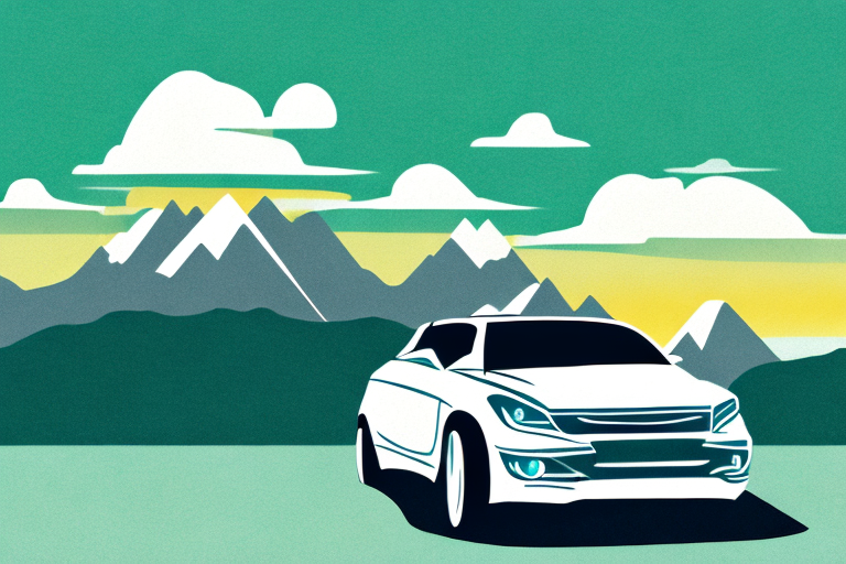 A car driving off a cliff