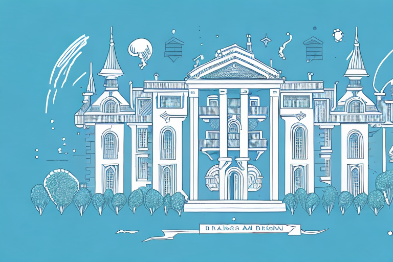 A large mansion with a dream-like atmosphere