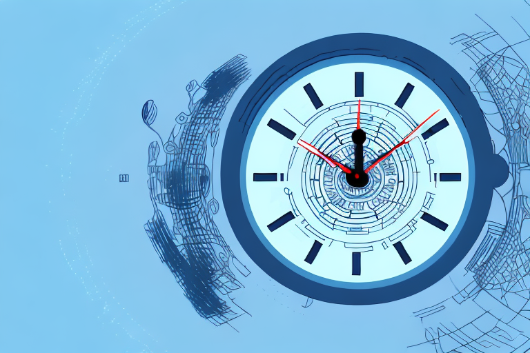 A clock spinning in a loop