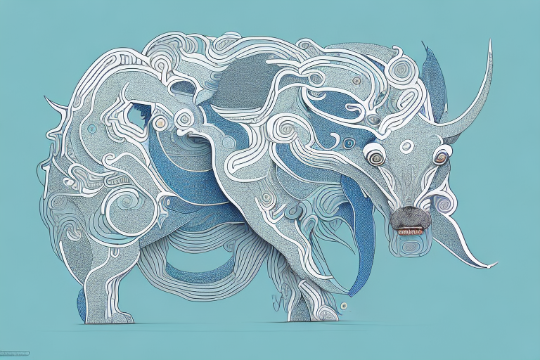 An animal shifting between two different forms