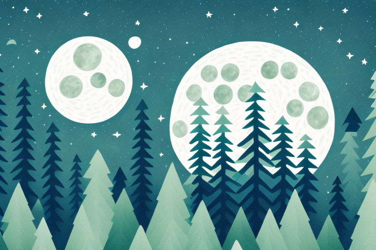 A full moon in a night sky