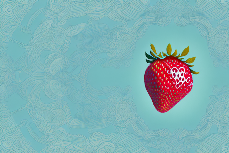 A strawberry with a dreamy