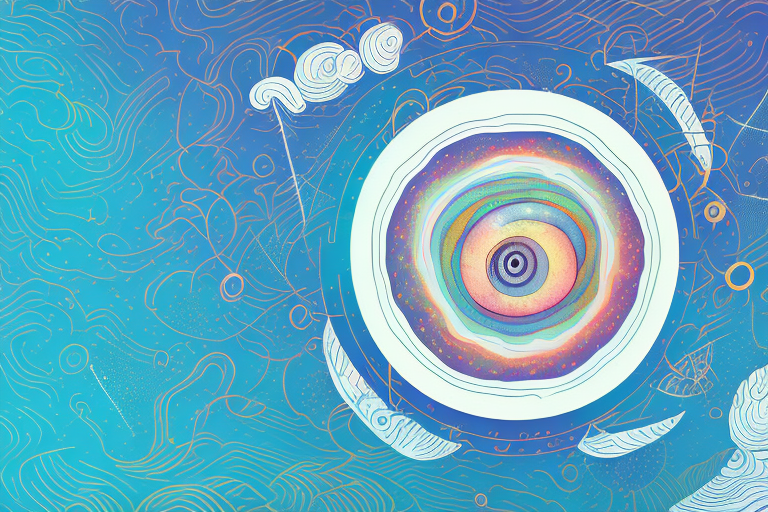 A dreamscape with a wound in the center