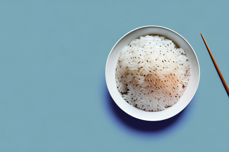 A bowl of rice with a dreamy
