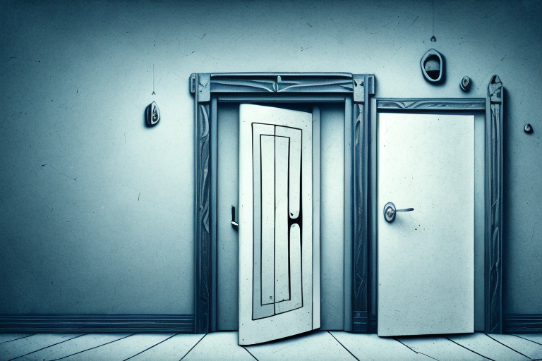 A broken door