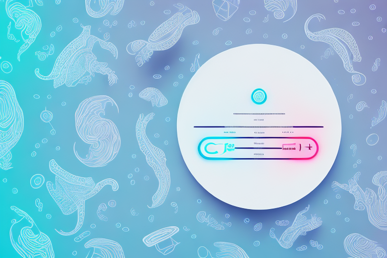 A positive pregnancy test with a dreamy