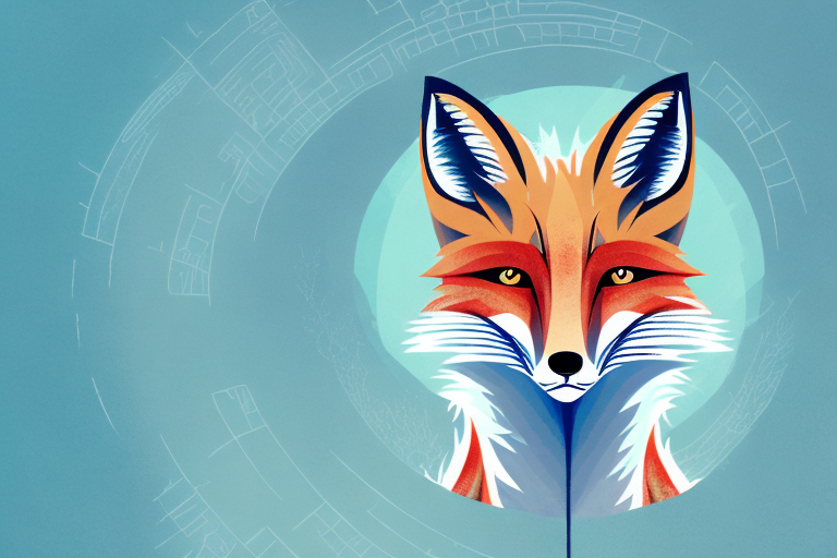 A fox in a dreamlike setting