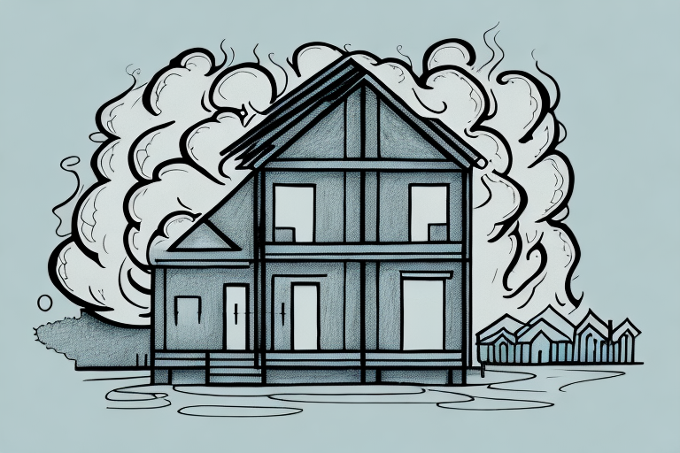 A house engulfed in flames